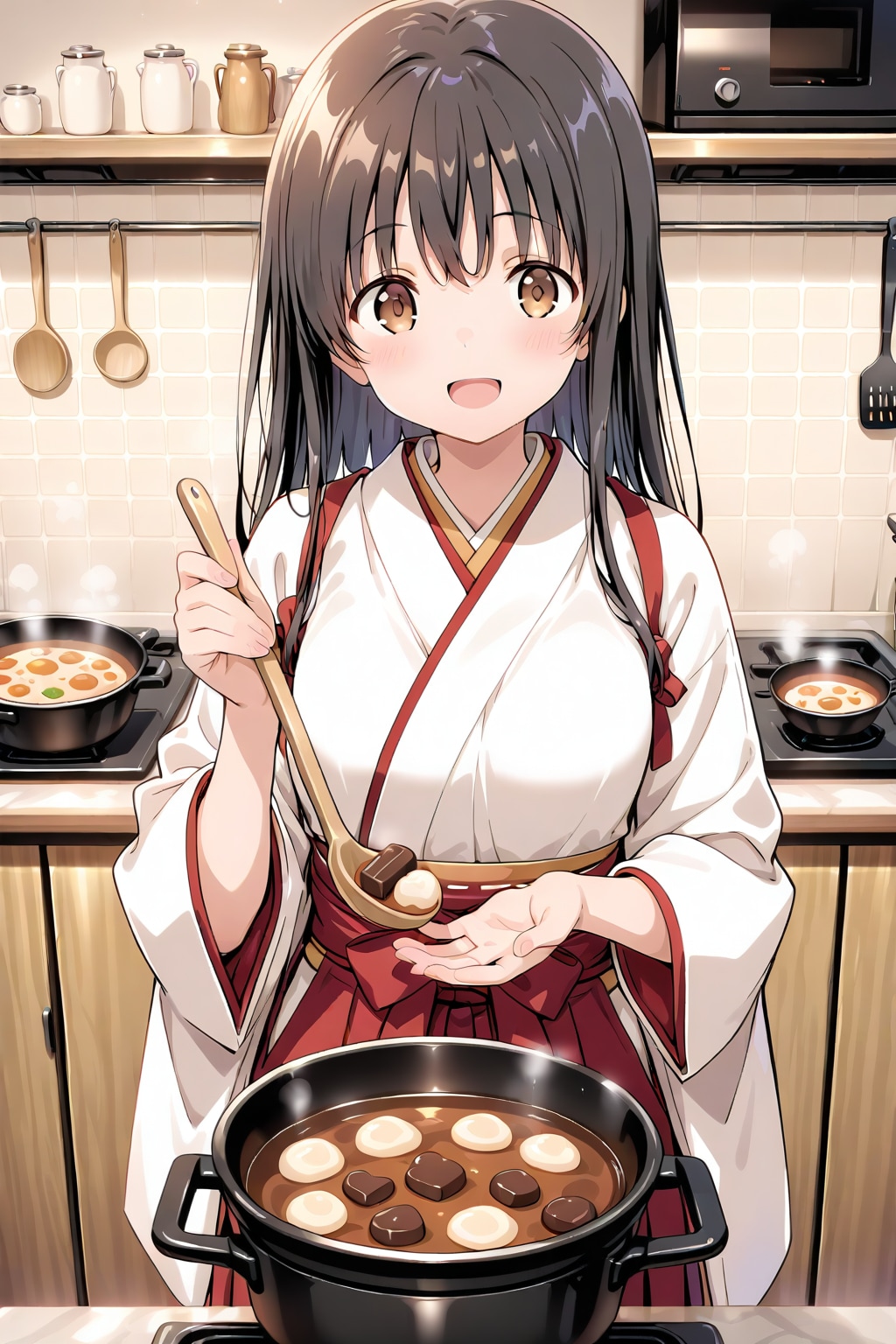 チョコの何か？を作るさくらちゃん