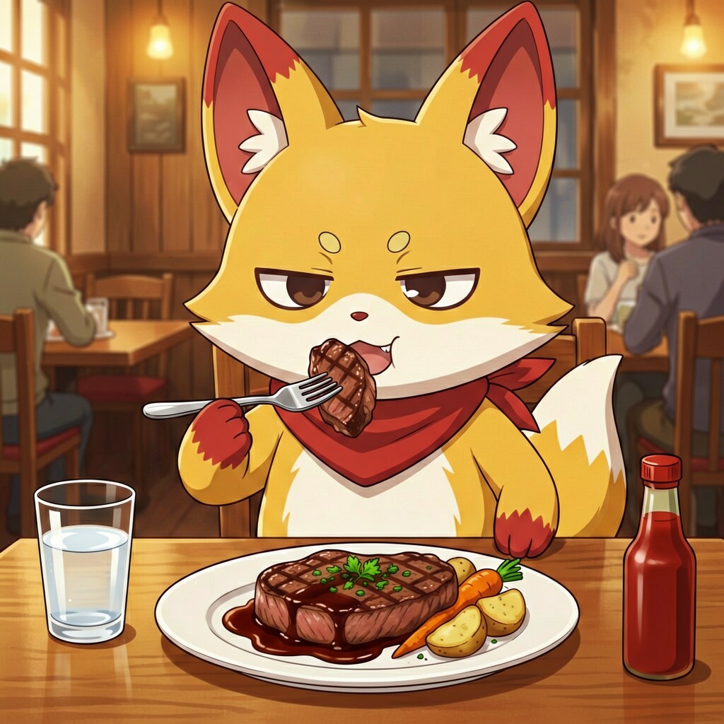 ステーキなお仕事 | の人気AIイラスト・グラビア