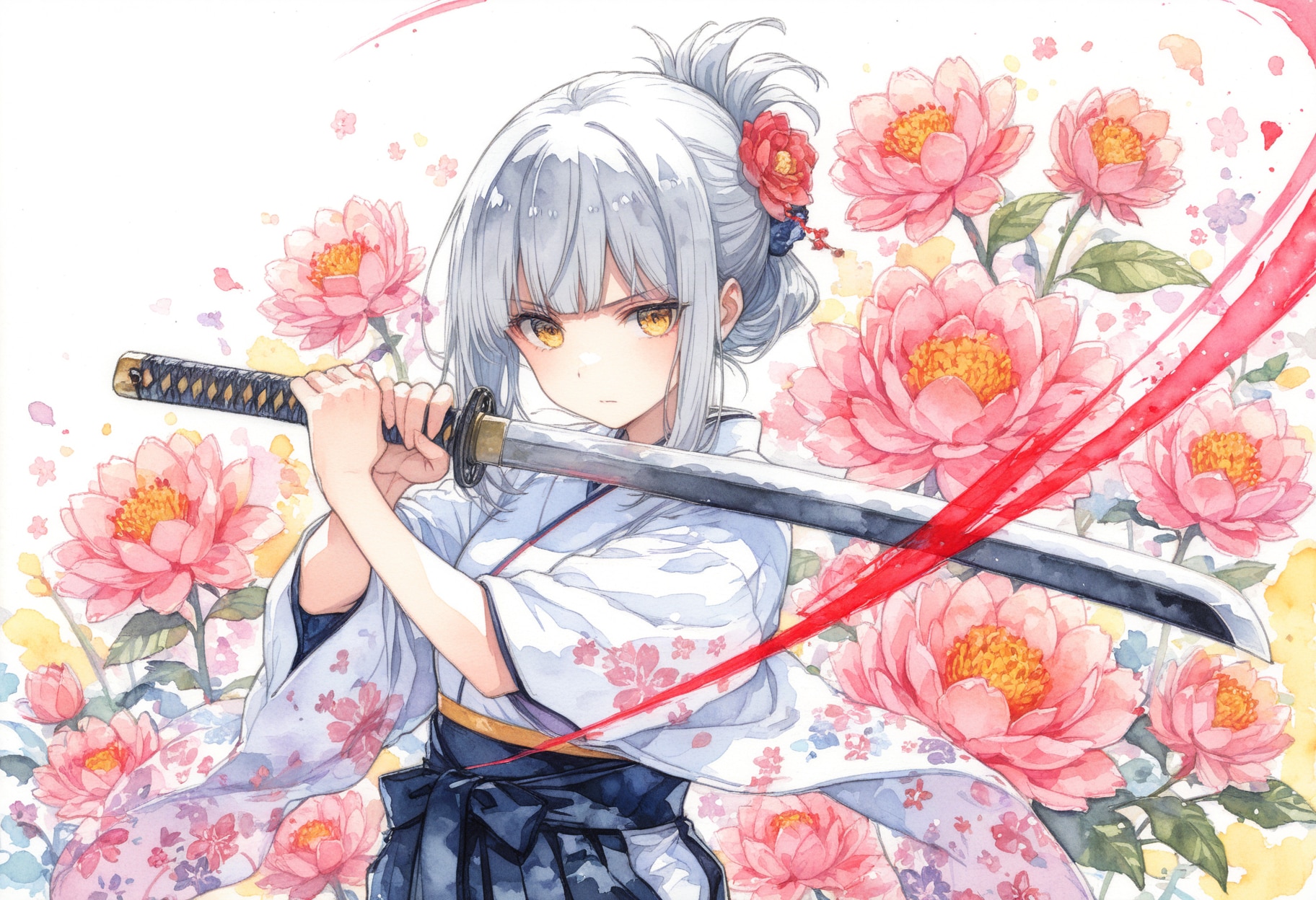 看板娘　flowers