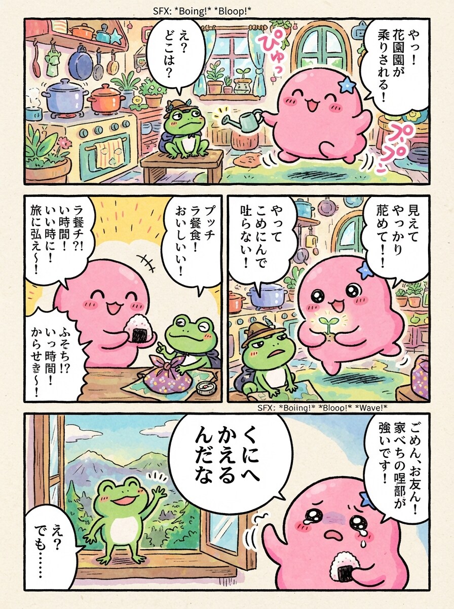 ももほうくんと かえる | の人気AIイラスト・グラビア