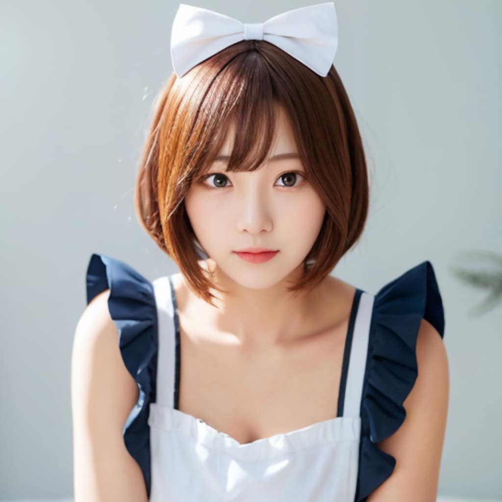 着替えたリアルな僕の可愛いメイド