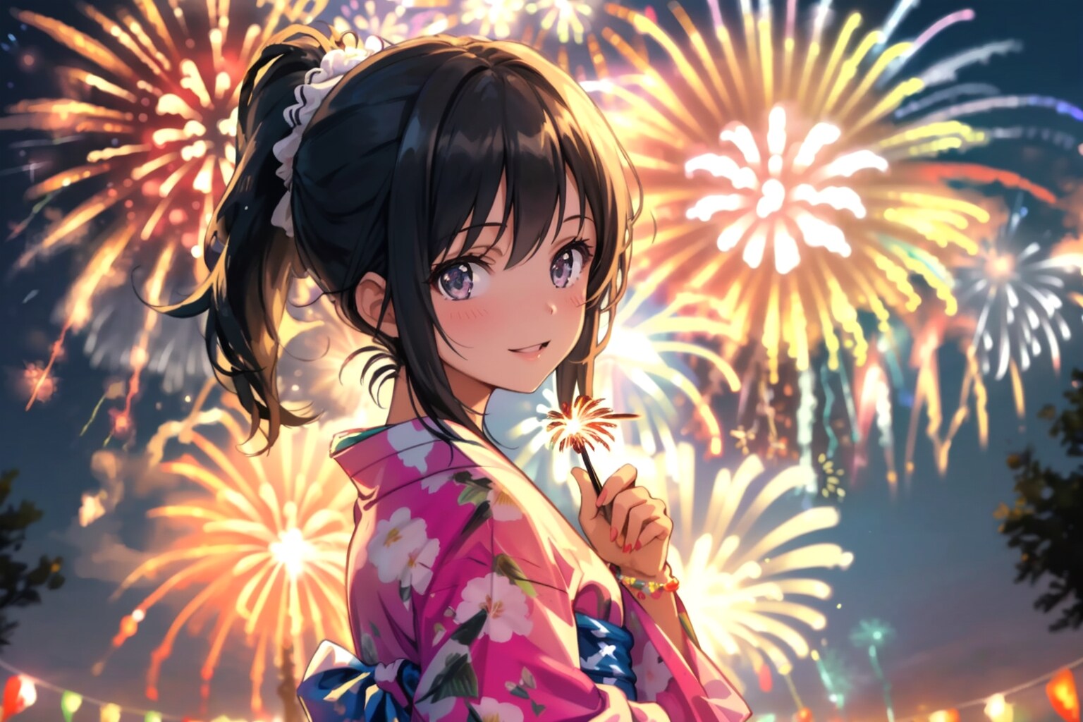 花火 | の人気AIイラスト・グラビア