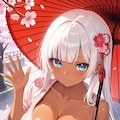 桜の下、この着物似合ってる？ 胸元開いてるの、見てドキドキした？♡ 5枚目