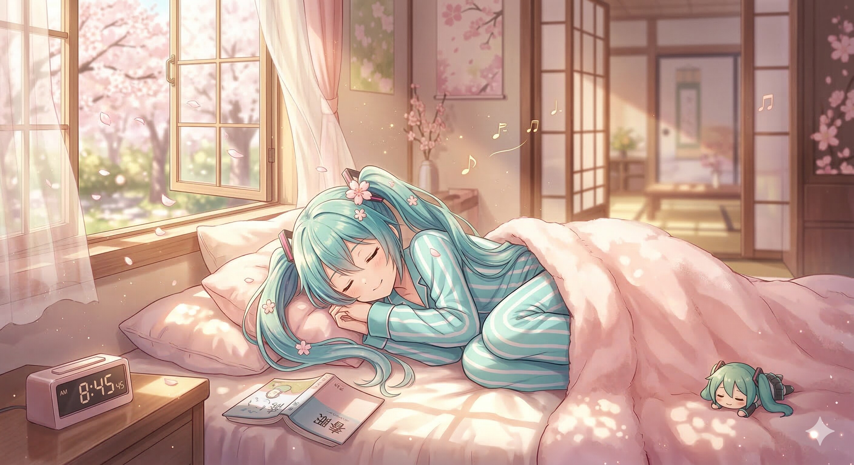 春眠ミクを覚えず💤