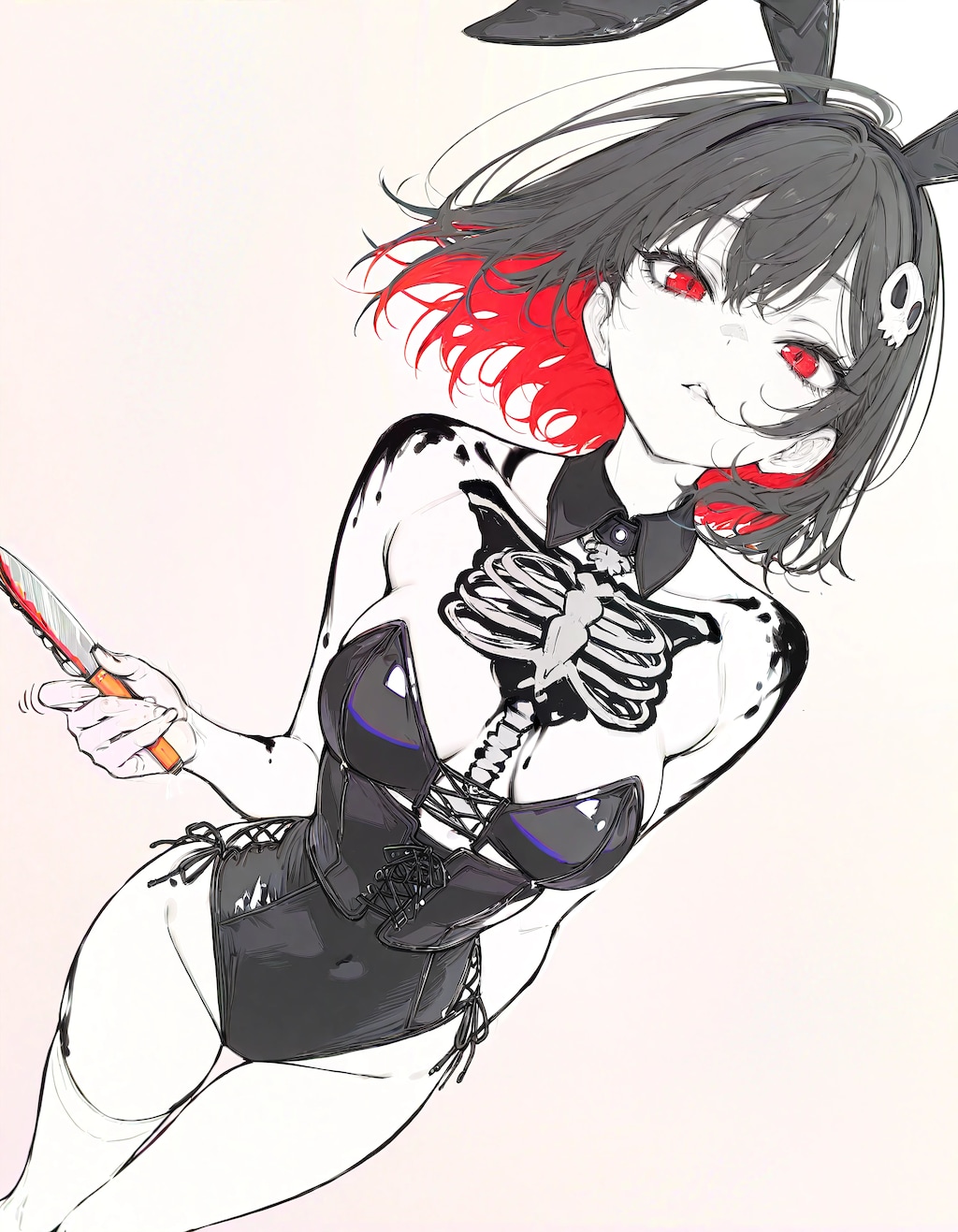 Dark Skeleton Costume