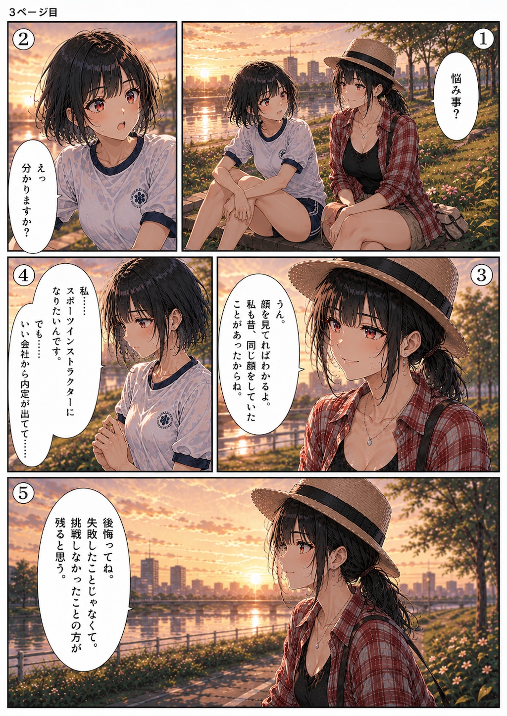 夕暮れの出会い ~ 黒髪ボブのブルマ娘１３４ ~