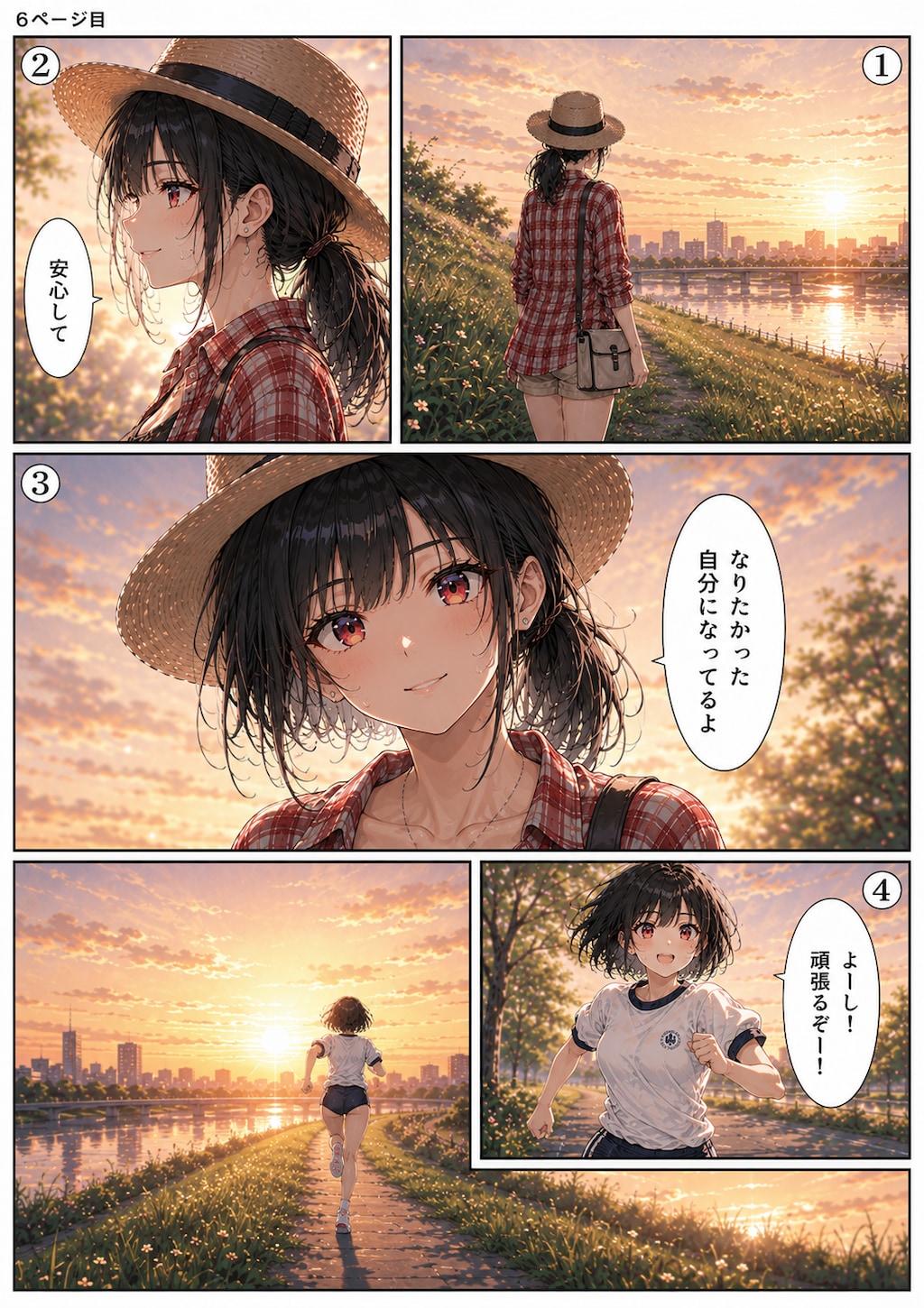夕暮れの出会い ~ 黒髪ボブのブルマ娘１３４ ~