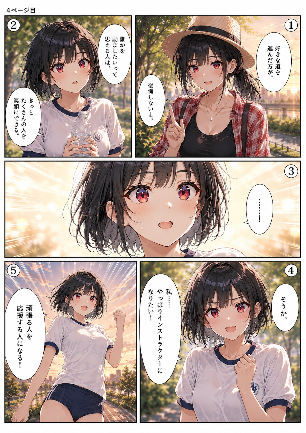 夕暮れの出会い ~ 黒髪ボブのブルマ娘１３４ ~