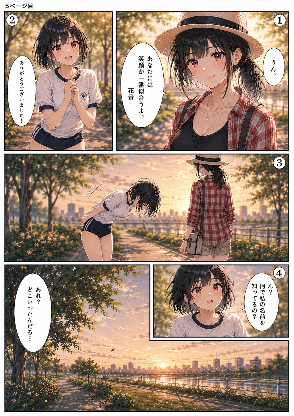 夕暮れの出会い ~ 黒髪ボブのブルマ娘１３４ ~