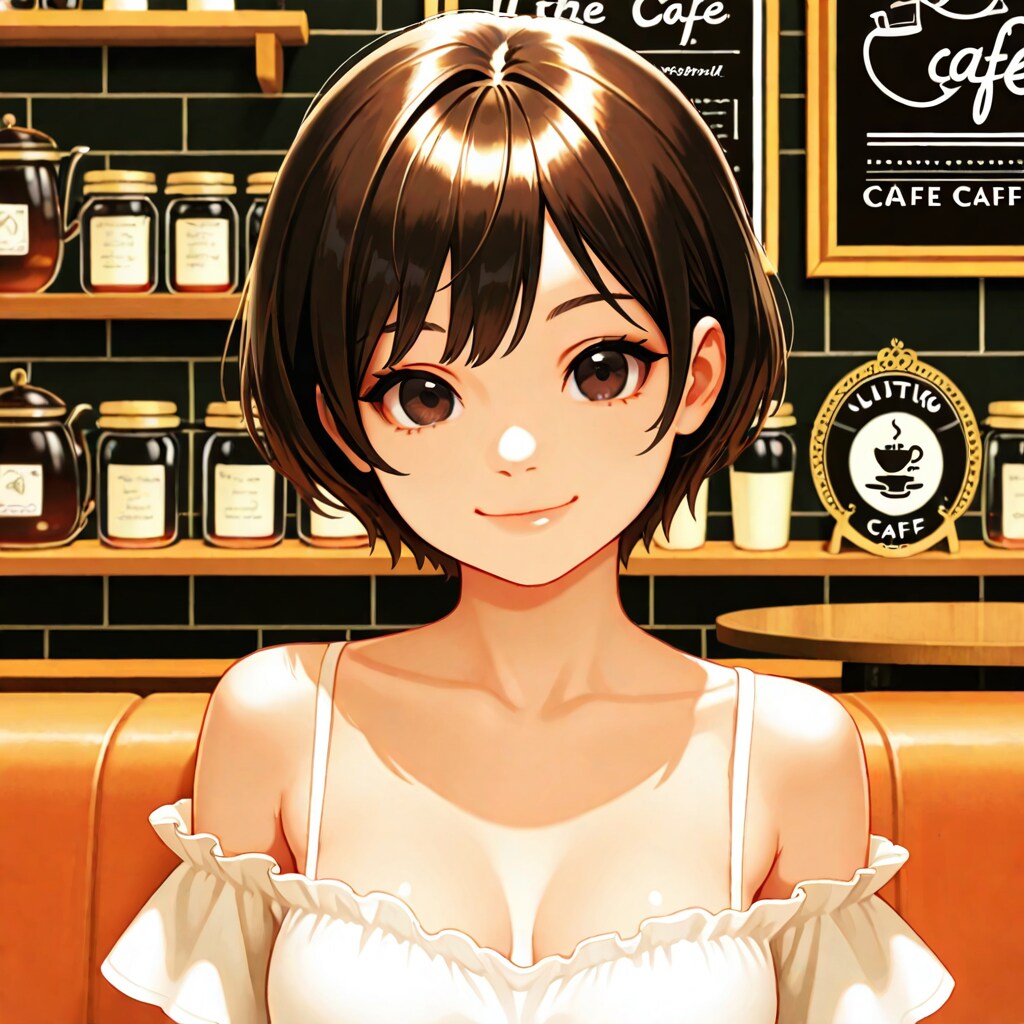 カフェでデート気分♪