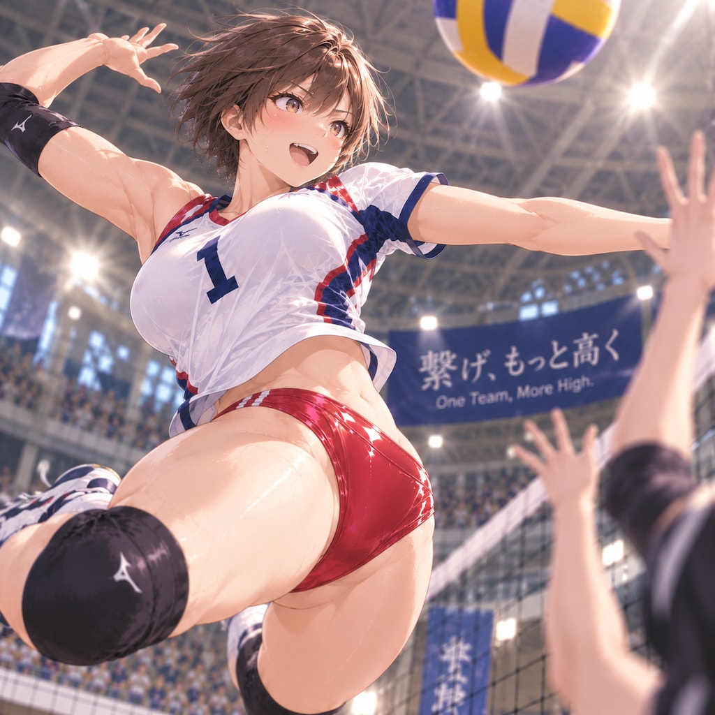 バレーボールだよ！夏音さん