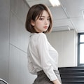 ふともも好きに捧ぐ②（パンストあり編・ショートカット） 4枚目