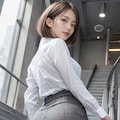 ふともも好きに捧ぐ②（パンストあり編・ショートカット） 2枚目