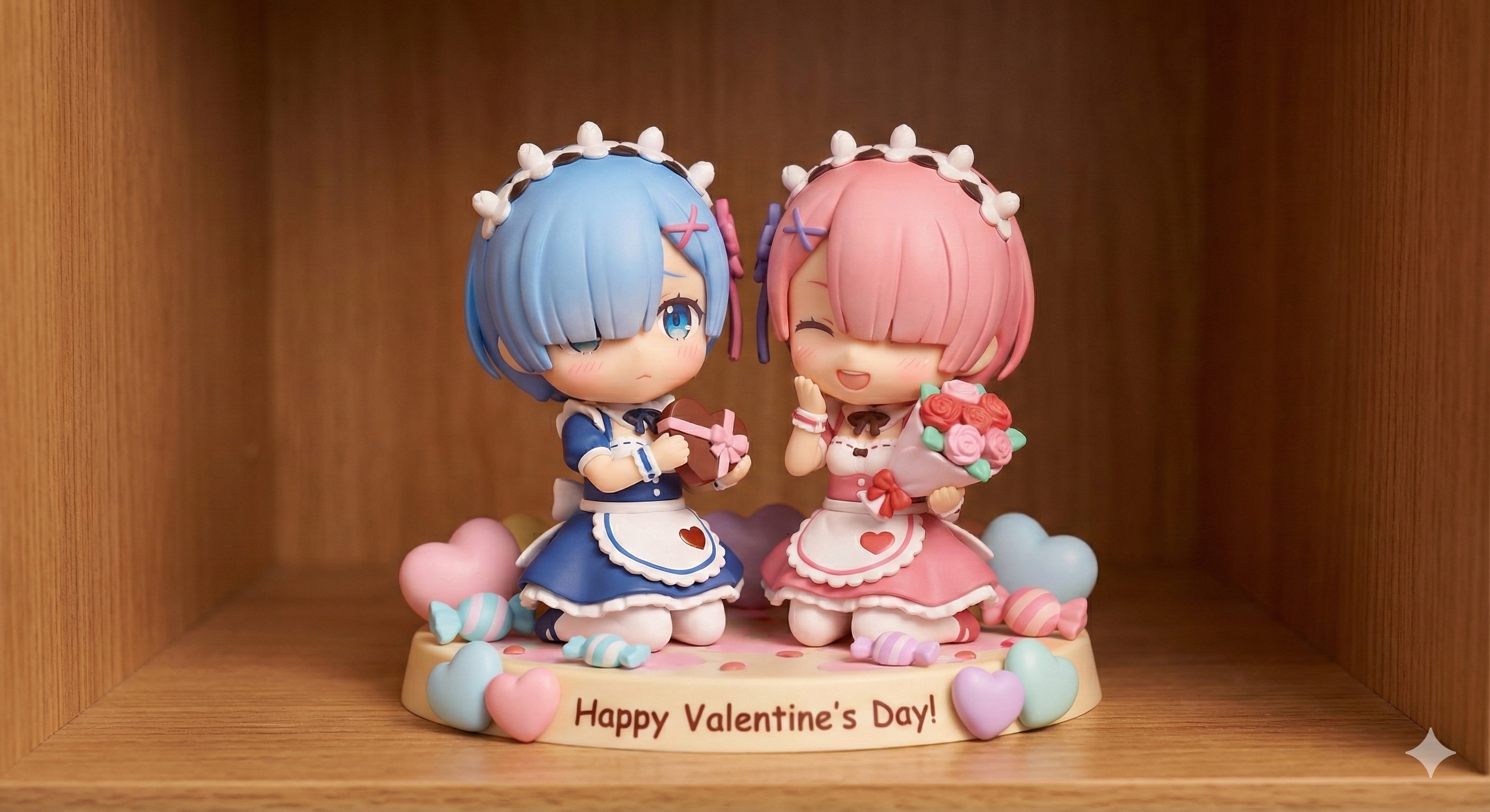 レムちゃんとラム ちゃんバレンタイン フィギュア | の人気AIイラスト・グラビア