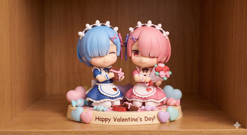 レムちゃんとラム ちゃんバレンタイン フィギュア