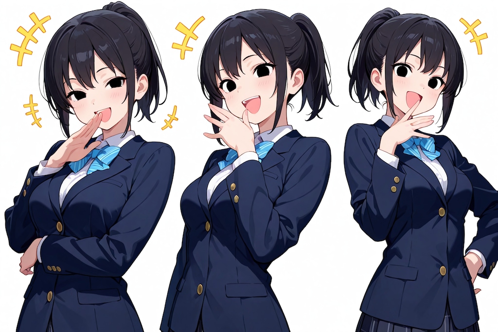 ポニテスーツ安木お嬢様