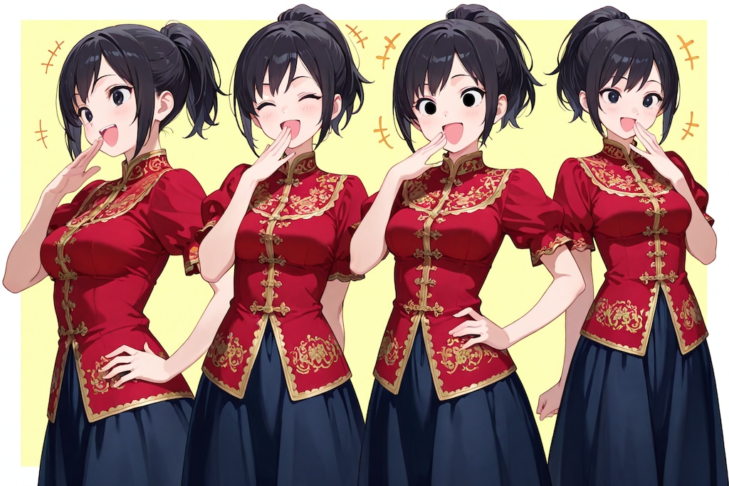 ポニテスーツ安木お嬢様