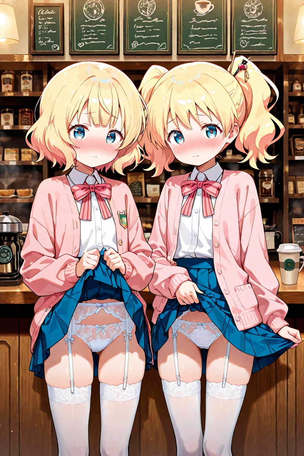 お揃いたくし上げ