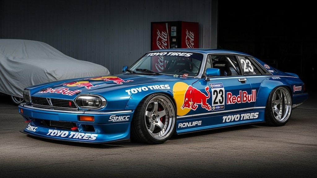 トーヨータイヤレッドブルジャガークーペのドリ車