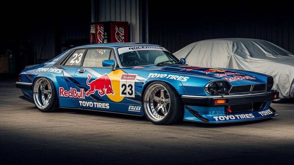 トーヨータイヤレッドブルジャガークーペのドリ車