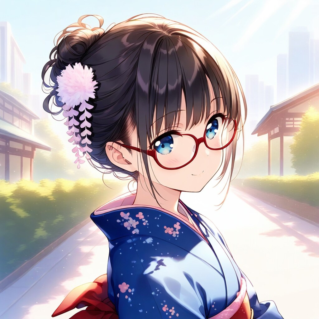 ちち生でメガネ美人