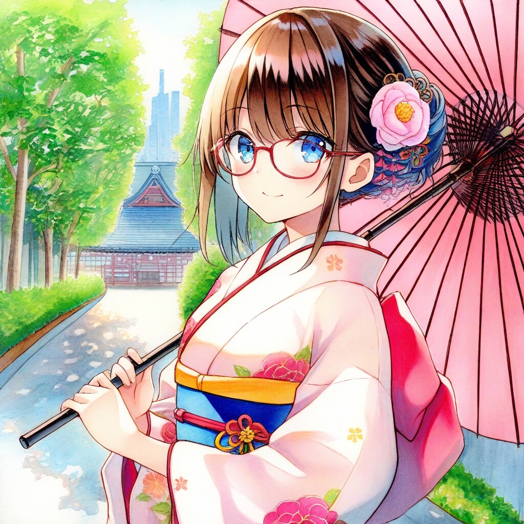 ちち生でメガネ美人