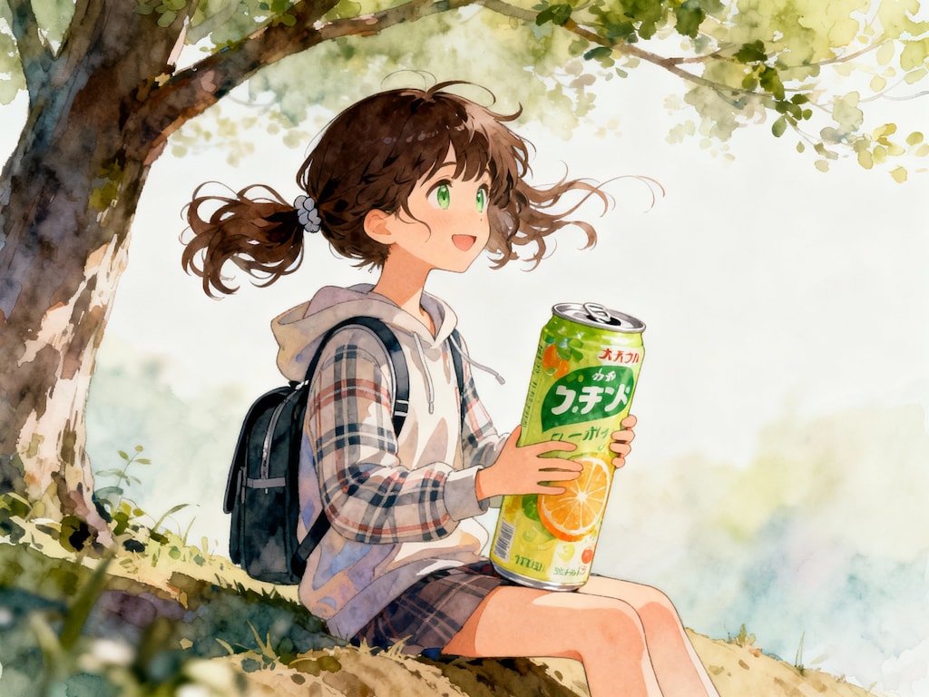 ちょっと休憩の少女