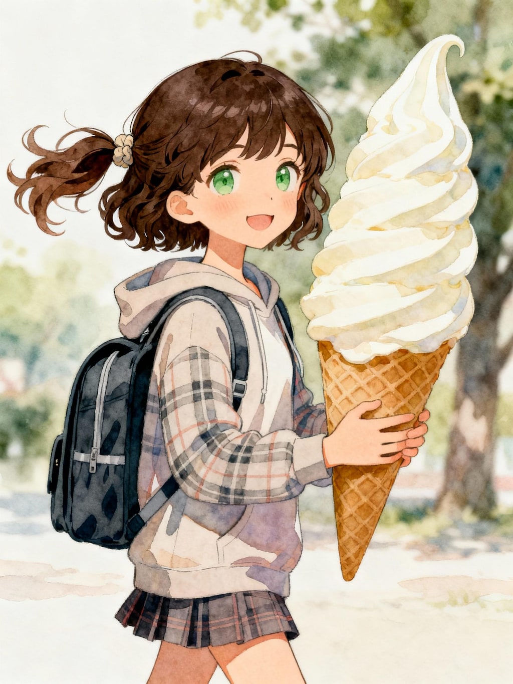 ちょっと休憩の少女