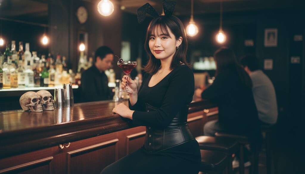 スカル・ラウンジにて