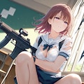 防戦中の武装JK 3枚目