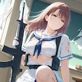 防戦中の武装JK 2枚目