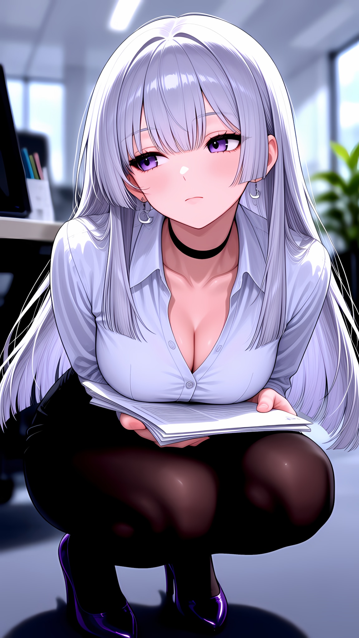 棚の前