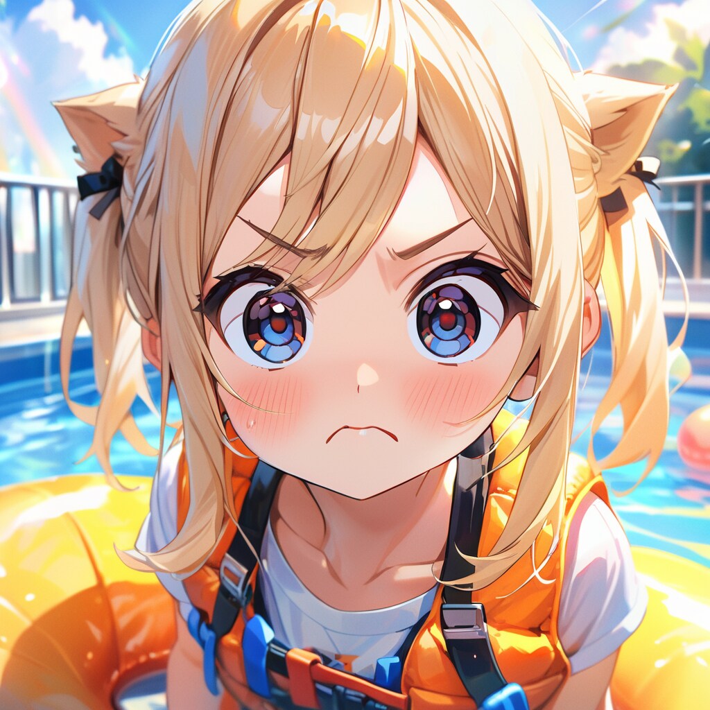 まや「お前も泳げ」こるり「納得はするが、ライフジャケットの感覚はなんか気持ち悪い」