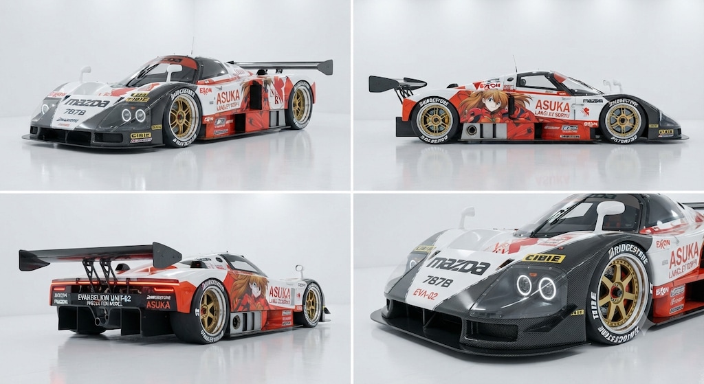 新世紀エヴァンゲリオン痛車787Bレーシングカー
