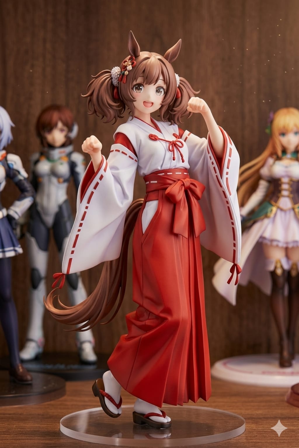 ケモ耳巫女フィギュア