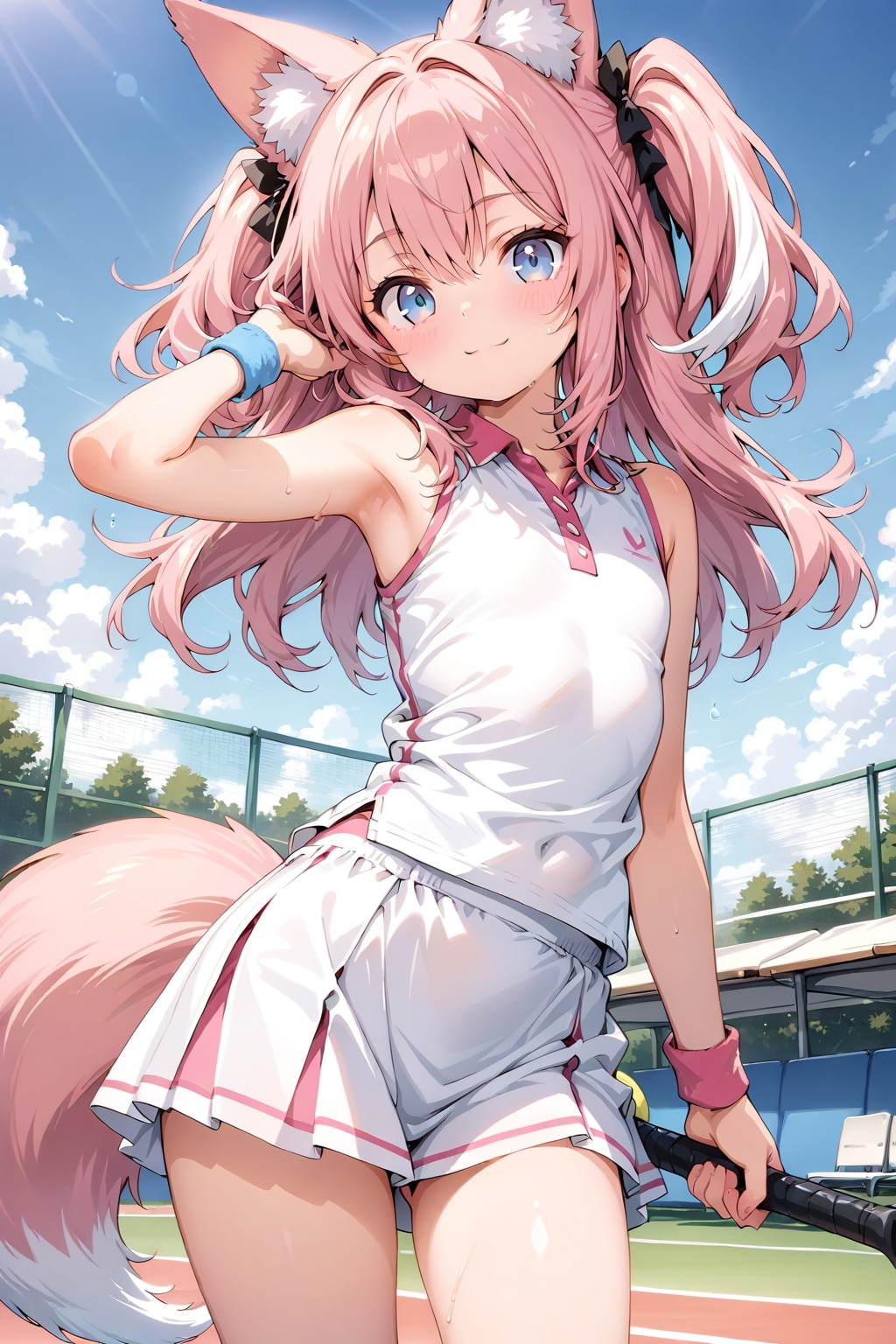桜火様でテニスウェア