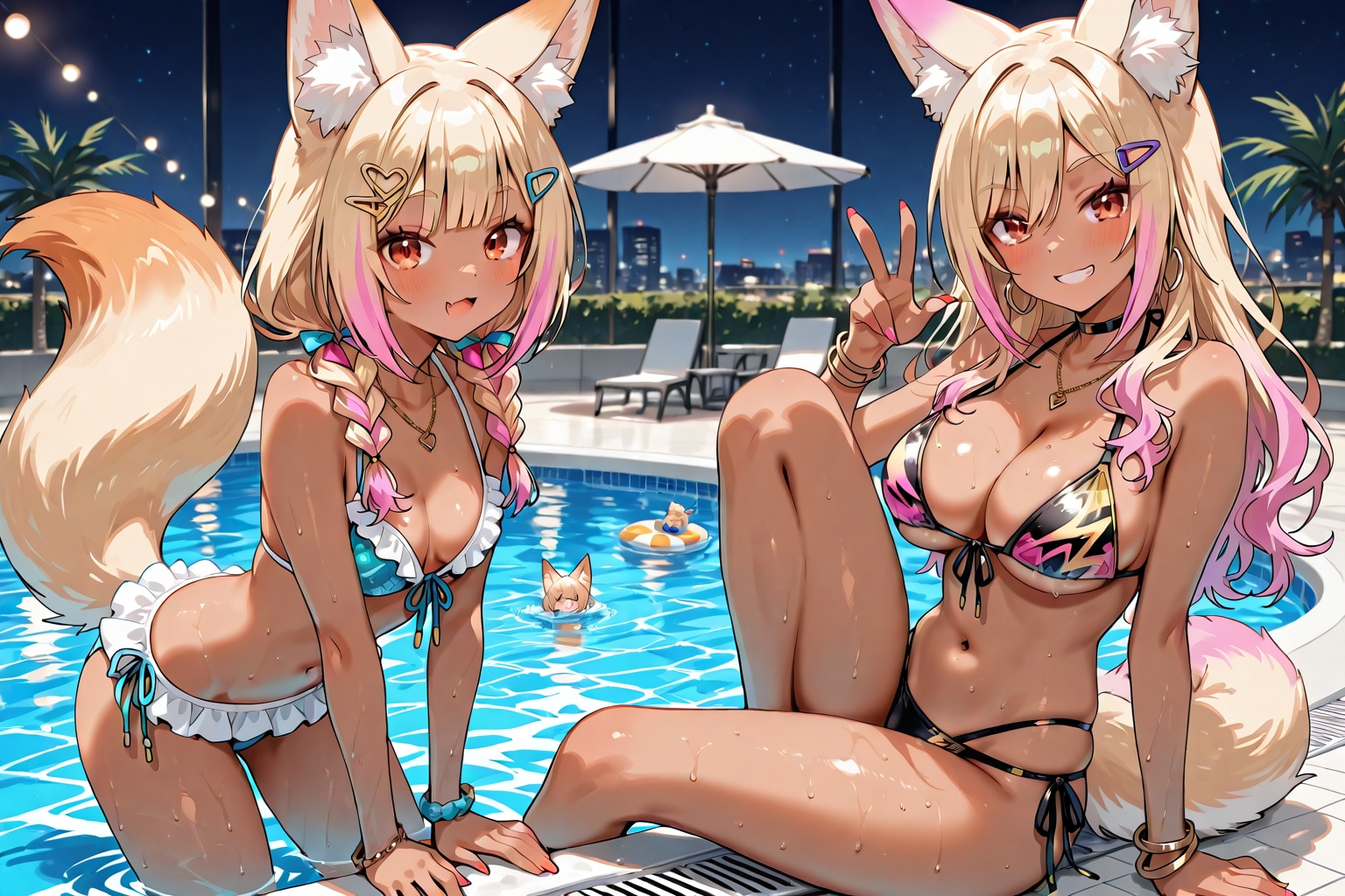ギャルナイトプールギツネ