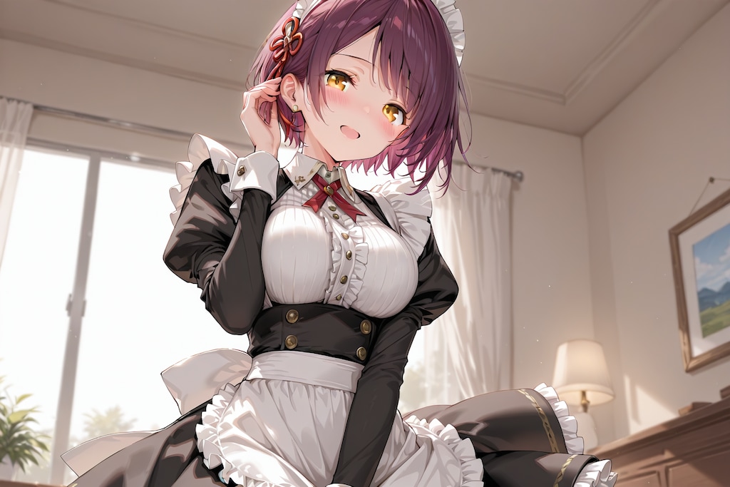 おはようございます（挨拶メイドの芽衣ちゃん）