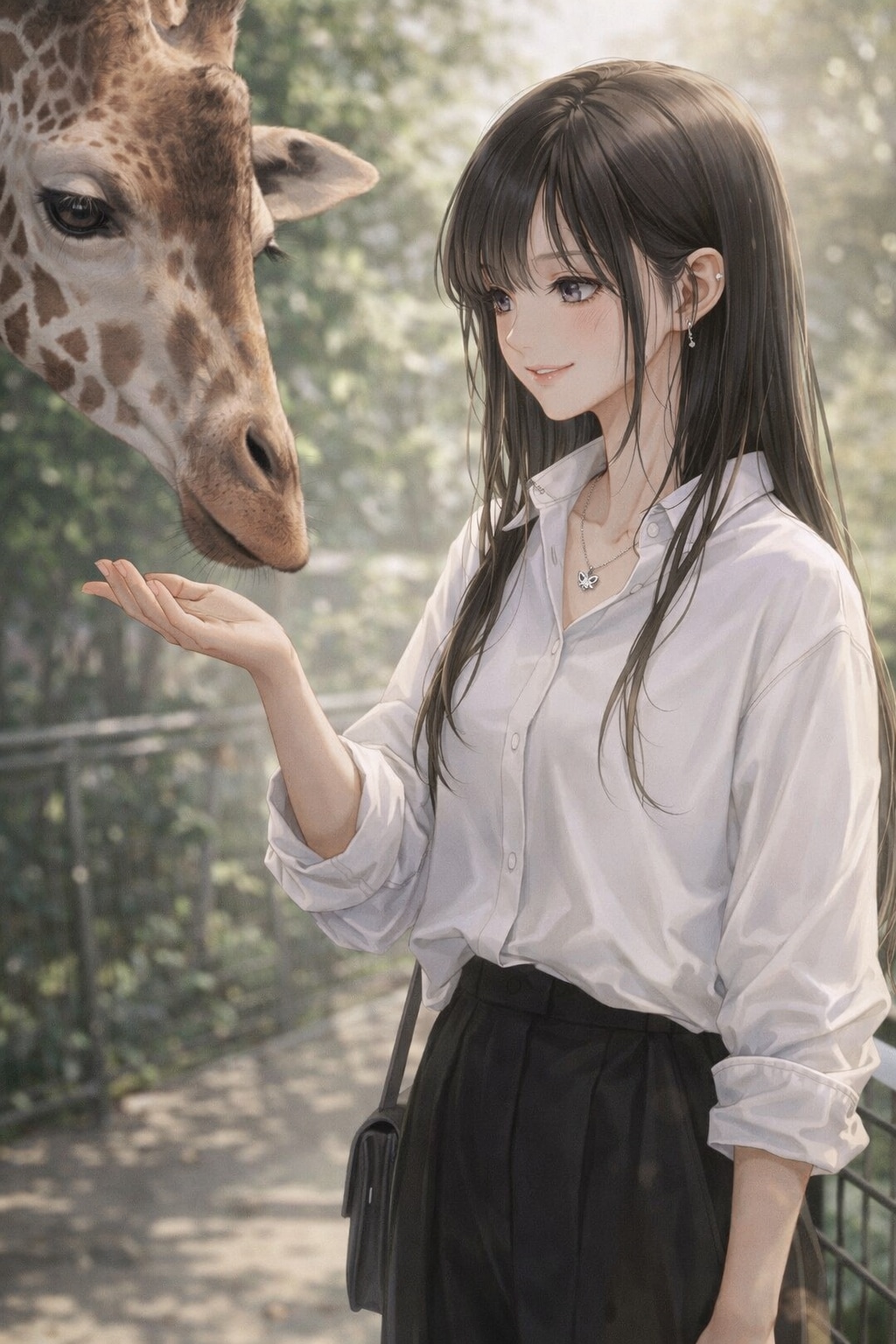 波夷羅ねずは、キリンの眼差しに、静かな強さを学ぶ。