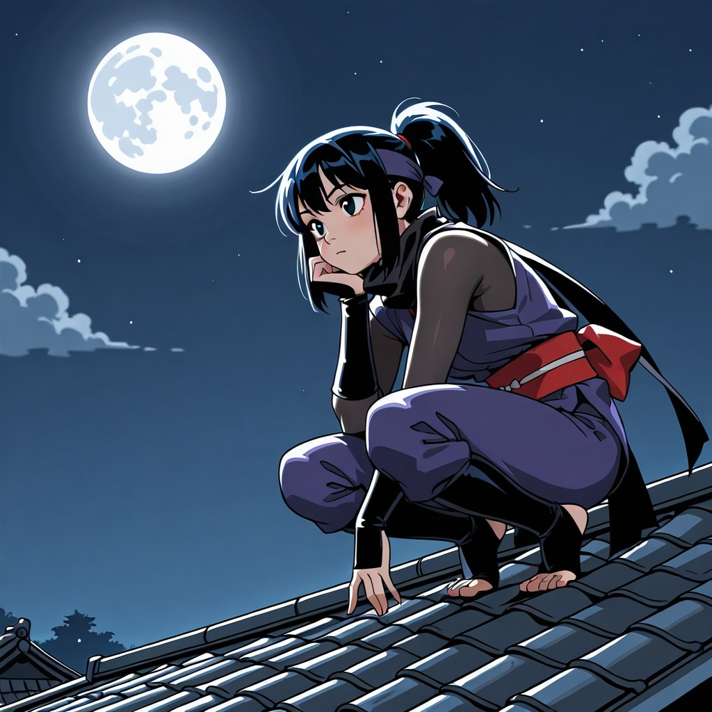 考え込むくノ一 | の人気AIイラスト・グラビア