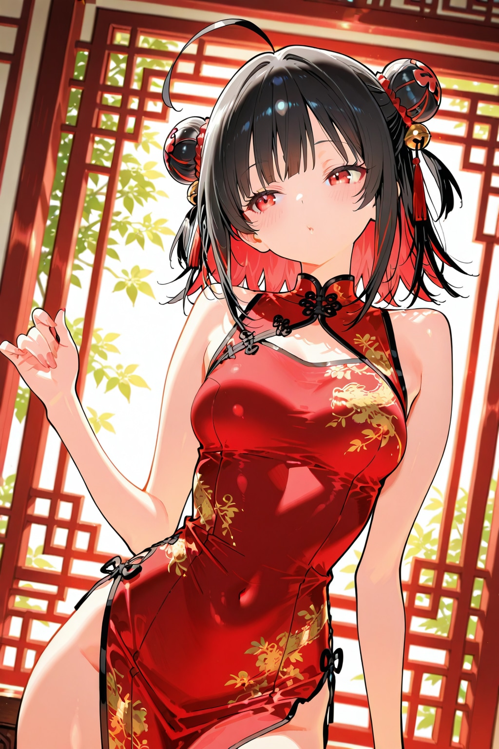 静かなシャオリンちゃん