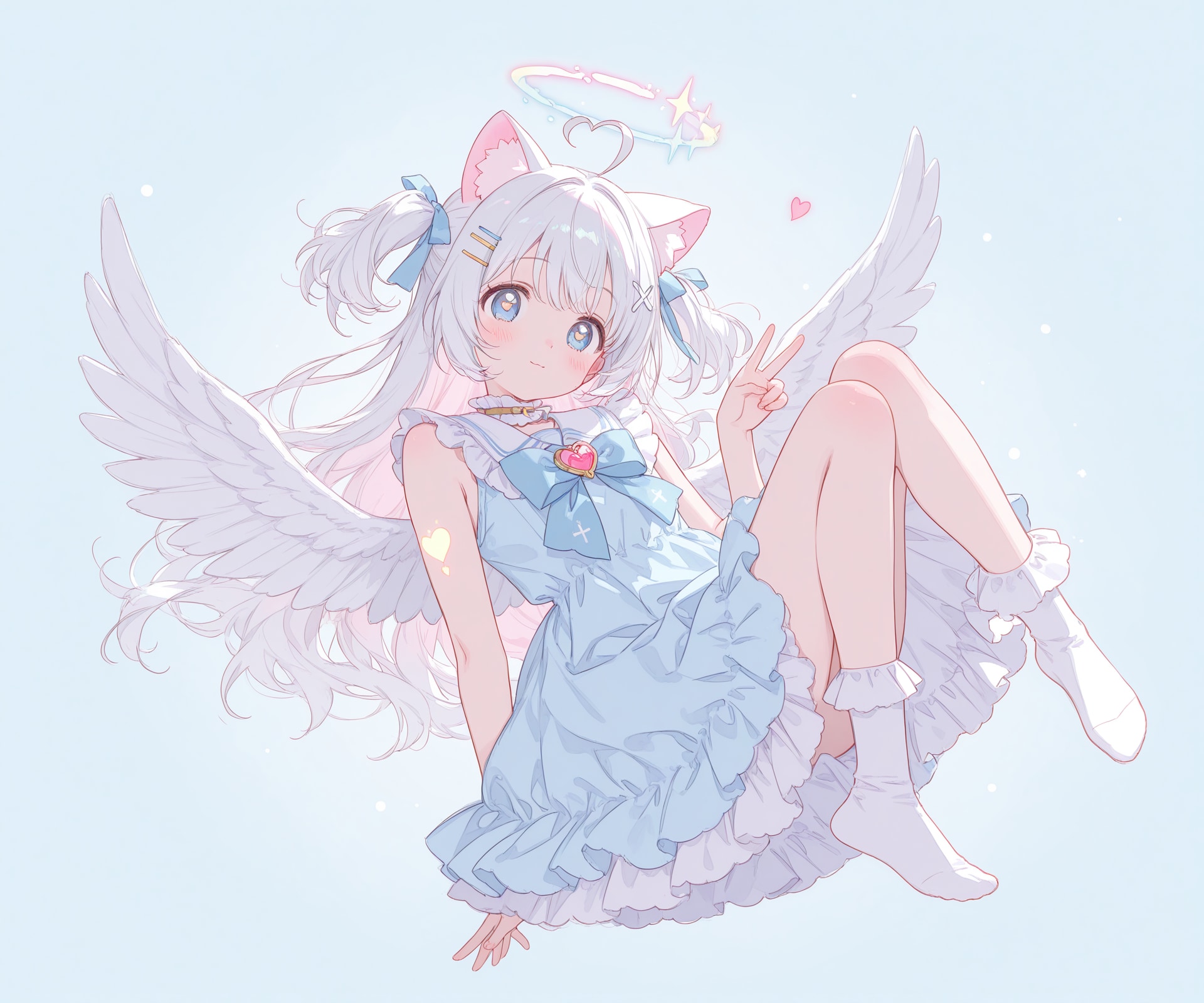 浮遊する天使猫ちゃん