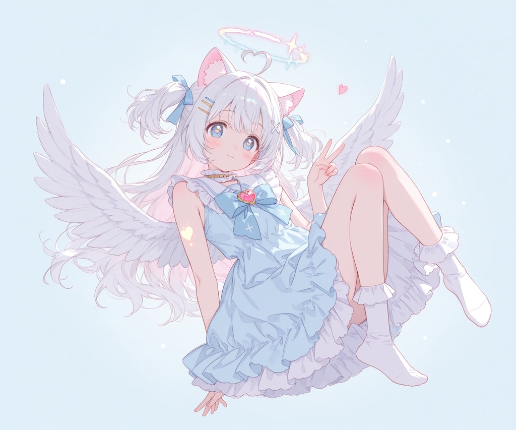 浮遊する天使猫ちゃん