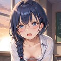 眼鏡女子のチラ見せ 5枚目