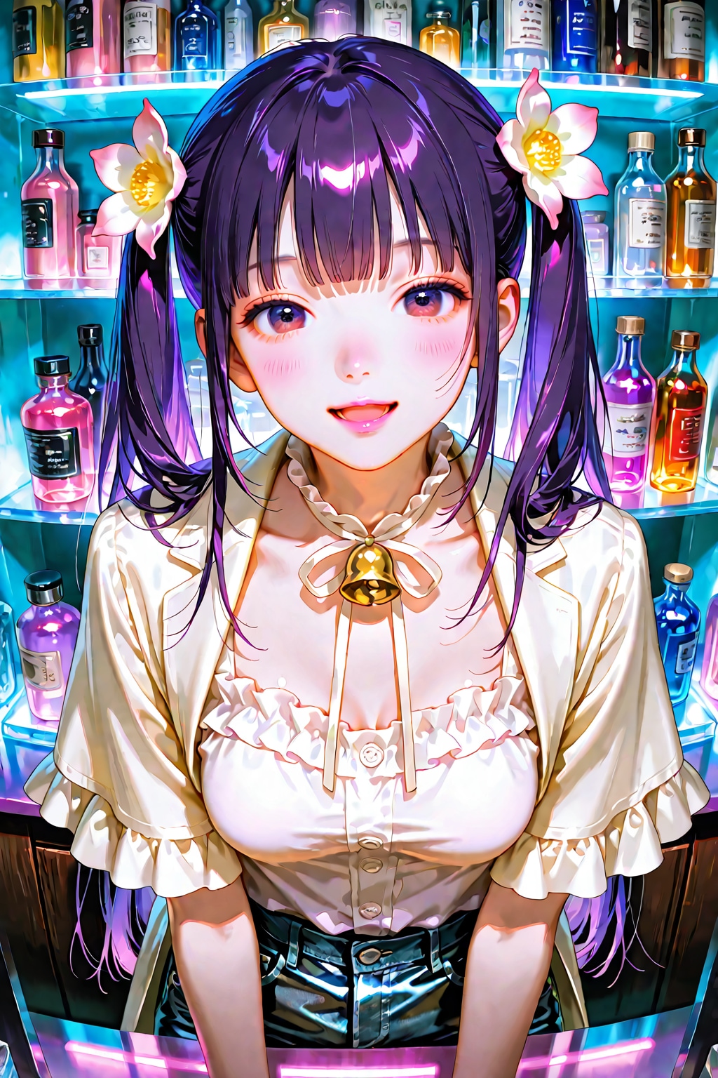 いらっしゃませ❤️お姉ちゃんと一緒に手伝わせて貰ってる妹の絵梨奈です❤️今日は臨時ですのでよろしくお願いします❤️