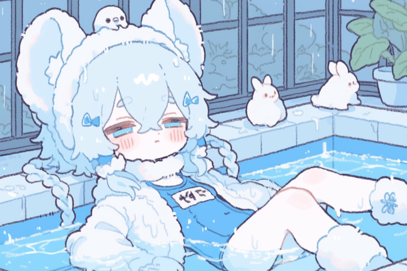 冬のスク水ねずみ