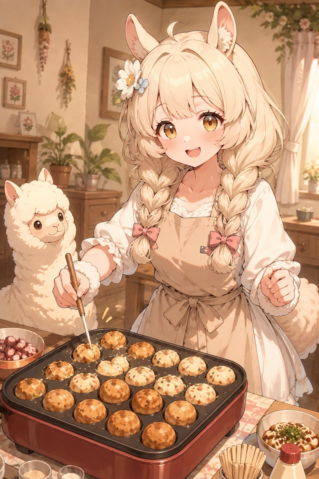 アルパカちゃんとタコパ