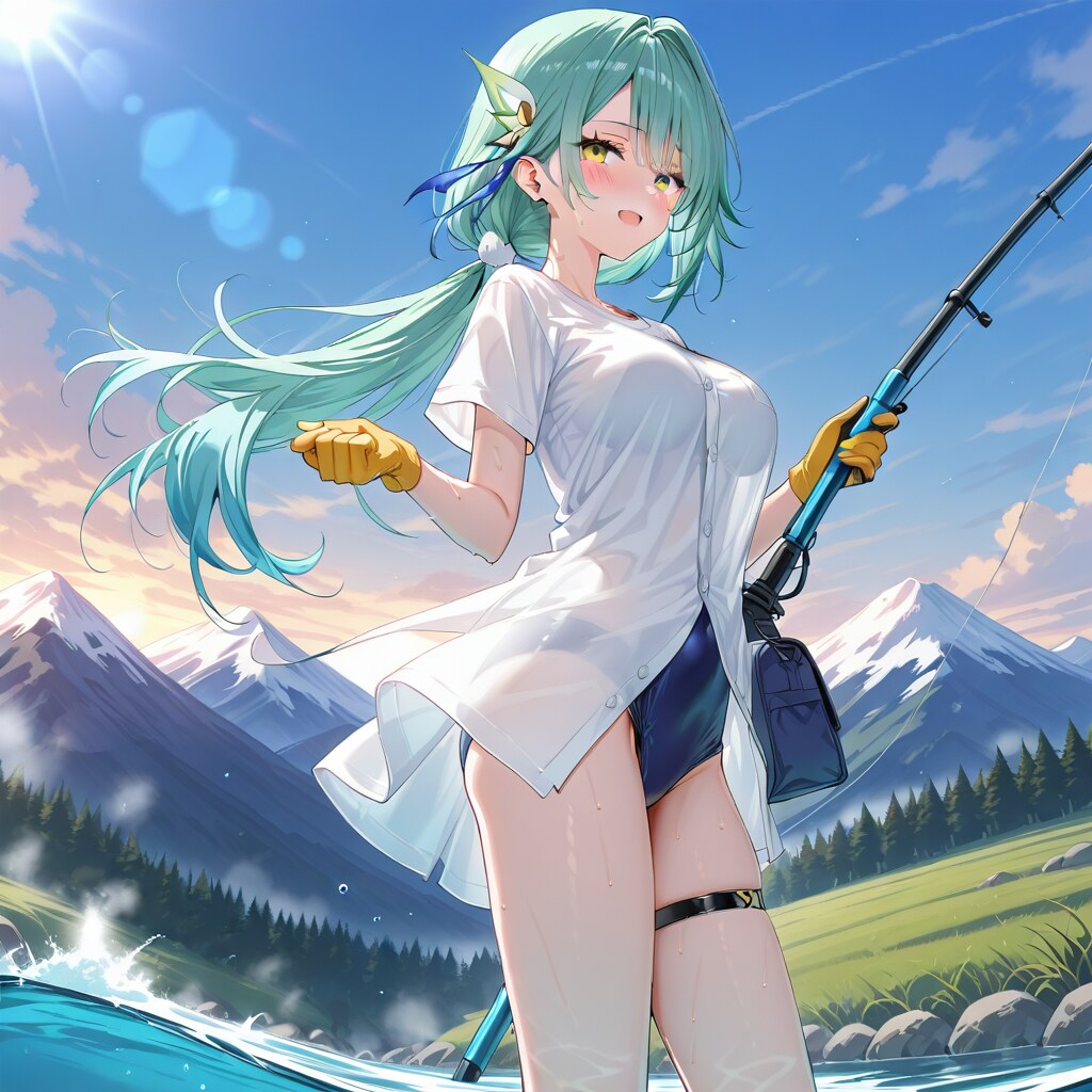 渓流釣り