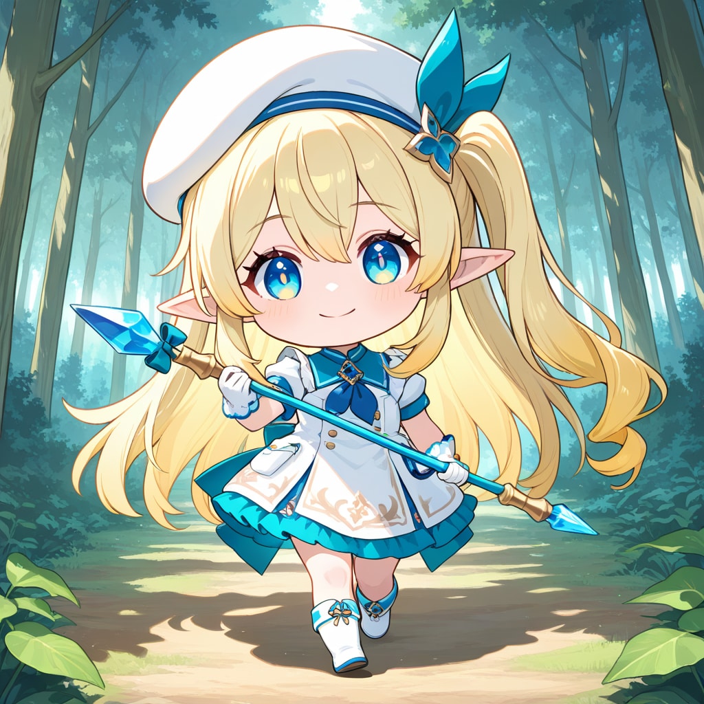chibi elf girl 01 | の人気AIイラスト・グラビア