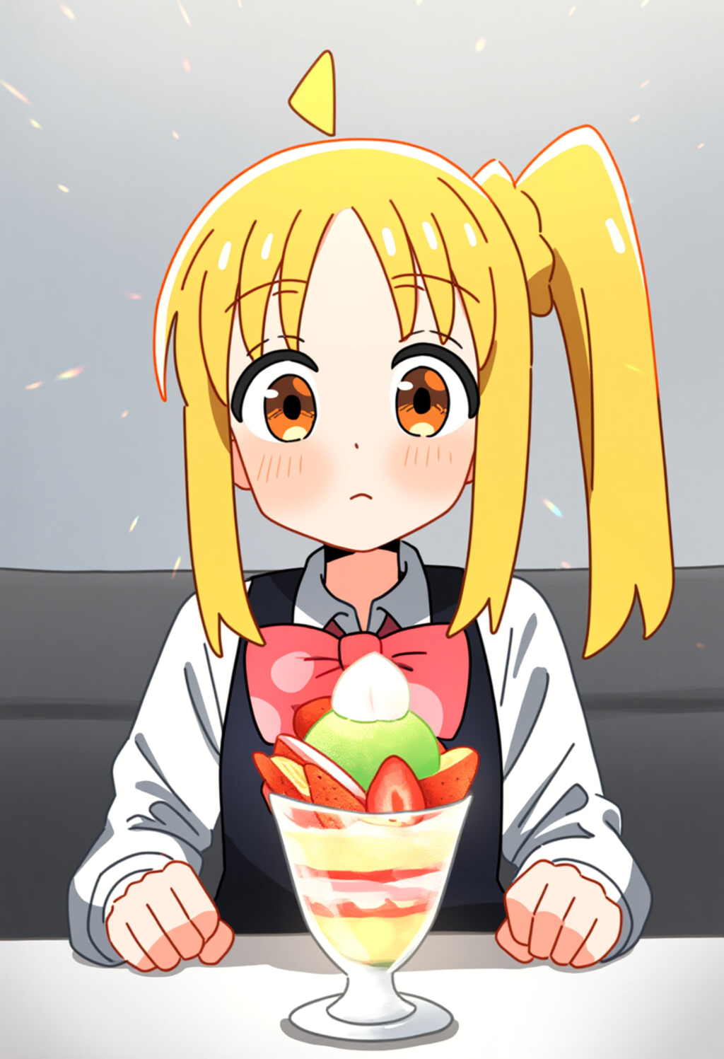 虹夏ちゃんといちごパフェ